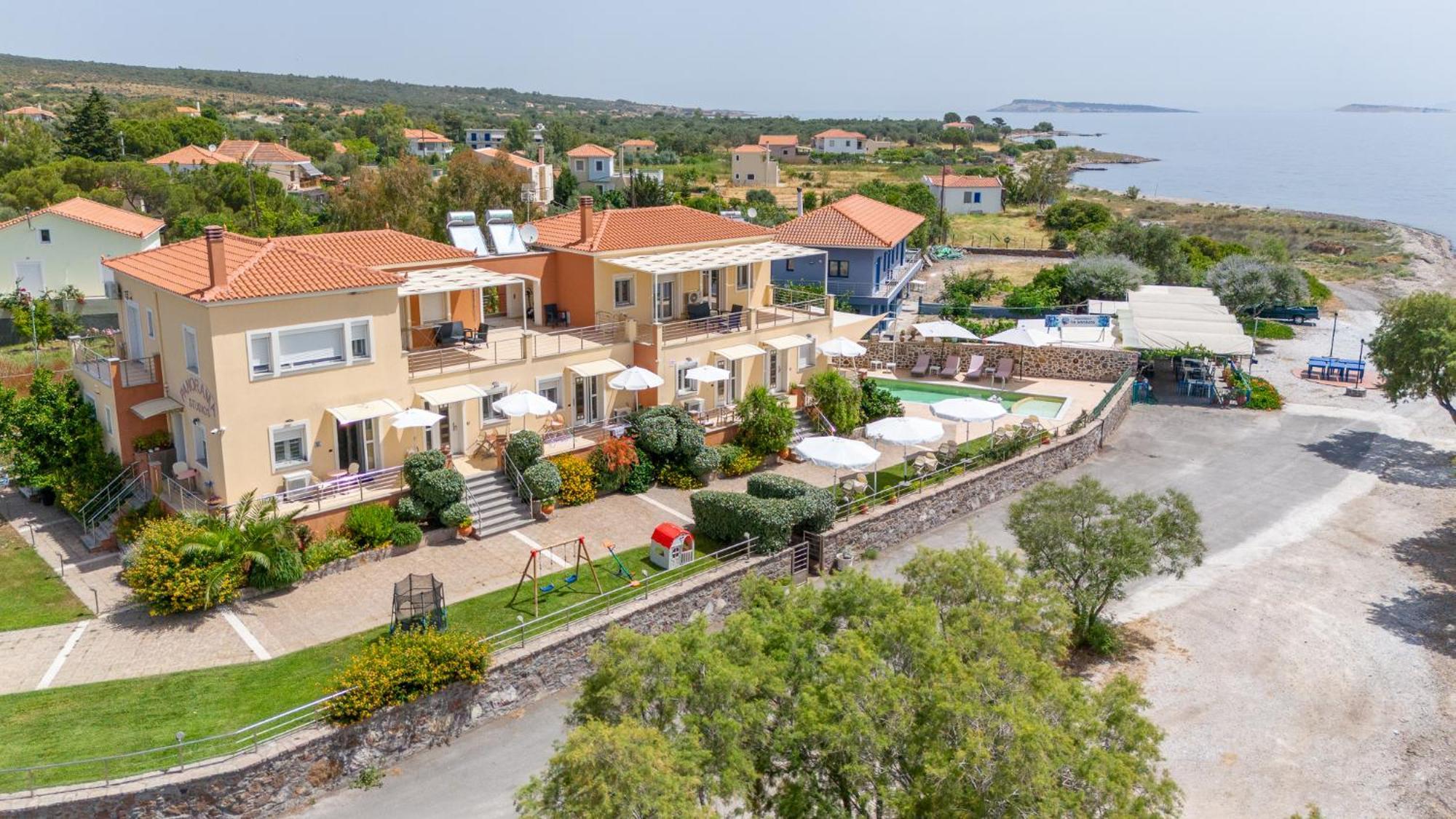 Palaiologou Panorama Apartments Mantamados Exterior photo