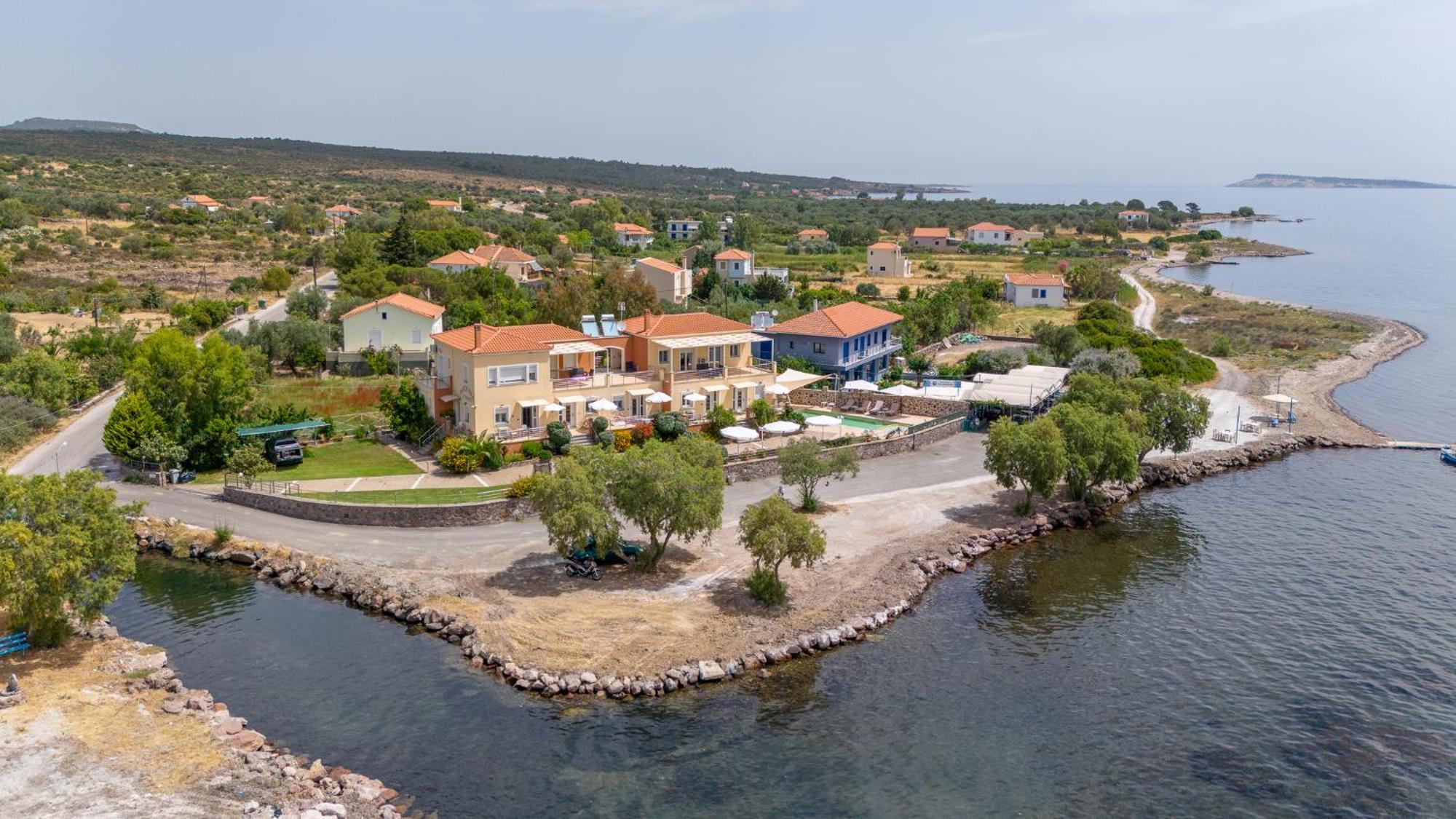 Palaiologou Panorama Apartments Mantamados Exterior photo